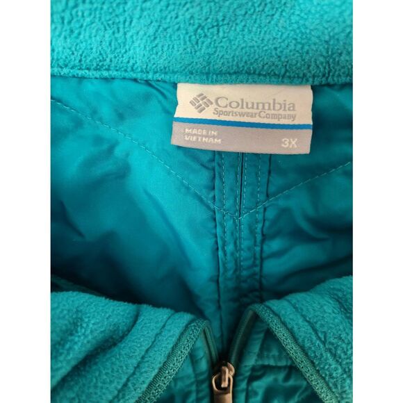 Columbia Quilted Fleece Zip Lightweight Jacket Base Layer Womens Size 3X (L) - Picture 2 of 5
